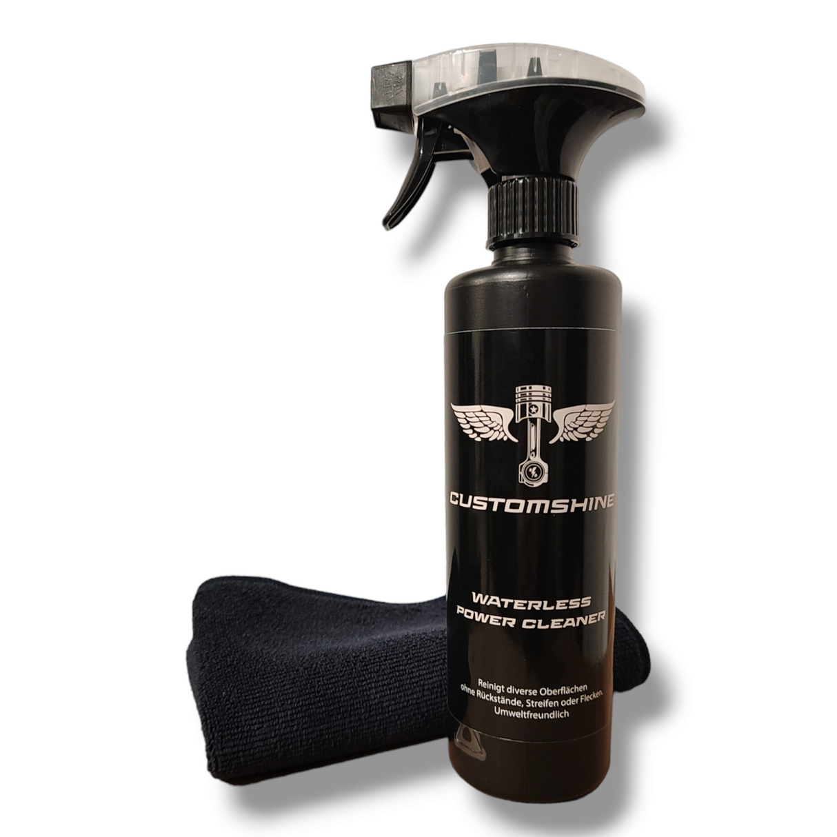 CUSTOMSHINE Waterless Power Cleaner + Tuch