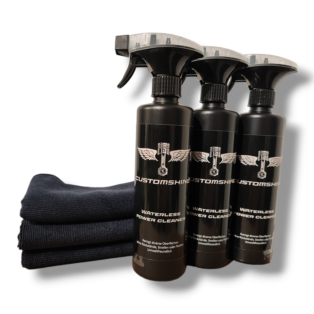 CUSTOMSHINE Waterless Power Cleaner 3er Pack